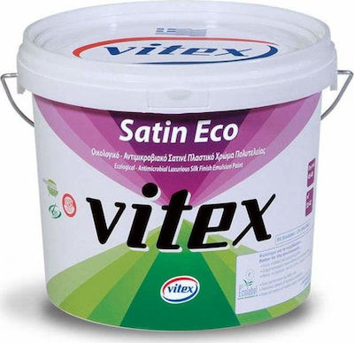 Vitex Satin Eco Πλαστικό Χρώμα Οικολογικό για Εσωτερική Χρήση 10lt