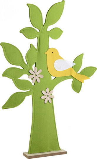 Inart Easter Bird Felt 71x46x6pcs in Green color 1-70-686-0007