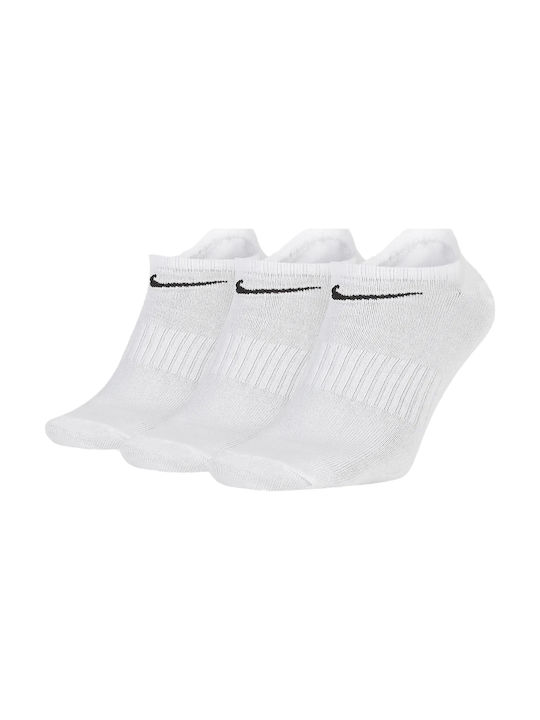 Nike Everyday Lightweight Αθλητικές Κάλτσες Λευκές 3 Ζεύγη