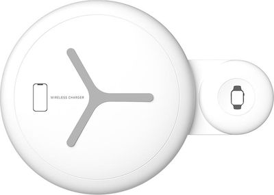 Baseus Wireless Charging Pad (Qi) Λευκό (Sdesign Dual)