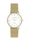 Oozoo Vintage Uhr mit Gold Metallarmband