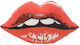 Inart Inart Lips Sofa Cushion Red 50x70cm