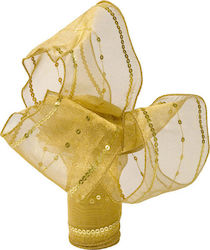 Zaros Christmas Ribbon Gold 500x10cm 1pc