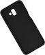 Powertech Silicone Back Cover Black (Galaxy J6+)