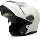 Zen ZN 908 Alb Casca Moto Flip-Up ECE 22.05 cu Sunvisor