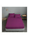 Le Blanc Sheet Double 200x240cm. Cotton Line Purple
