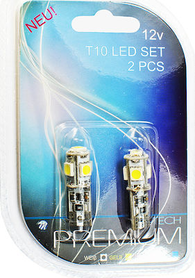 M-Tech Λάμπες Αυτοκινήτου & Μοτοσυκλέτας W5W Canbus LED 12V 2τμχ