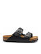 Birkenstock Arizona Soft Footbed Oiled Leather Leather Women's Flat Sandals Anatomic In Black Colour 0752483