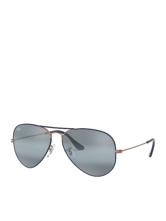 Ray Ban Aviator Unisex Γυαλιά Ηλίου με Καφέ Μετ...