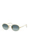 Ray Ban Oval Sunglasses with Gold Metal Frame and Blue Gradient Lens RB3547 001/3M