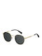 Polaroid Unisex Sonnenbrille mit Gold Metall Gestell und Schwarz Polarisiert Linse PLD2053/S 2F7/M9