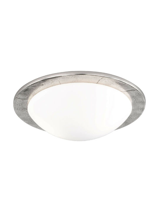 Fischer Honsel Nantes Modern Glass Ceiling Light with Socket E27 38pcs Silver