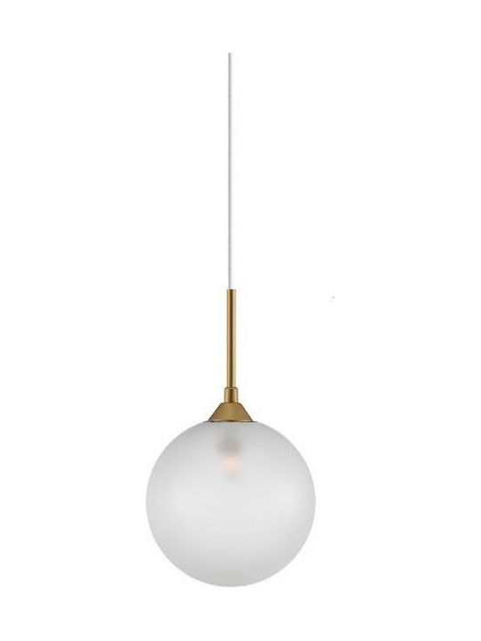 Luma Frost Gold Pendant Light Single-Light for Socket G9 White