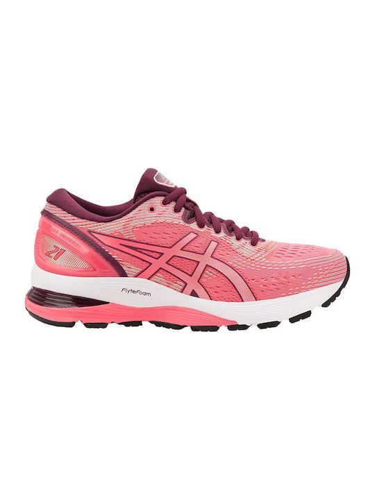 ASICS Gel-Nimbus 21 Sport Shoes Running Pink Ca...