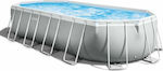 Intex Prism Frame Set Pool PVC with Metallic Frame & Filter Pump 610x305x122cm