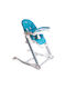 Bo Jungle B-High Chair Αναδιπλούμενο Καρεκλάκι Φαγητού με Ρυθμιζόμενο Ύψος Τιρκουάζ