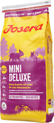 Josera Adult Mini Deluxe 0.9kg Trockenfutter ohne Getreide für erwachsene Hunde kleiner Rassen mit Lamm und Kartoffeln