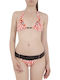Zeoolena Melvin Set Bikini Τριγωνάκι Πορτοκαλί