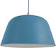 GloboStar Downvale Pendant Light Blue Bell with Socket E27 90x24cm