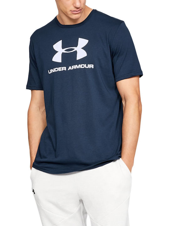 Under Armour Спортна тениска Тъмносин