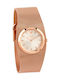 Season Time Skyline Series Watch with Pink Gold Metal Bracelet