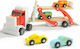 Top Bright Wooden Motor Truck Truck with Set for 3++ Years 120327