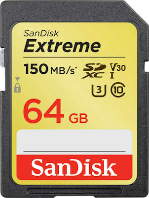 Sandisk Extreme SDXC 64GB Class 10 U3 V30 UHS-I
