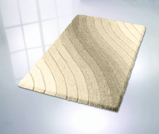 Kleine Wolke Неслизащо Бански килим Правоъгълена Tender 4099226360 Sandbeige 60x100бр