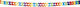 Festival Garland Carnival Garland Polychrome 6pcs