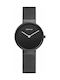 Bering Time Classic Watch with Black Metal Bracelet