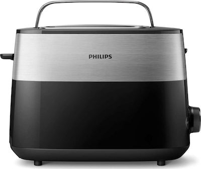 Philips Prăjitor de pâine 2 sloturi 830W Negru