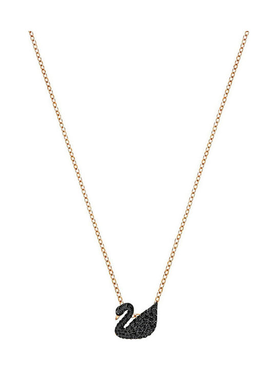 Swarovski Iconic Swan Pendant Women's Gold Plated Animal Necklace