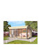 Wooden Home Ioli Beige with Air Vents L4.18xW3.22xH2.39m