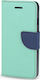 Powertech Wallet Synthetic Leather Turquoise (Huawei Mate 9)