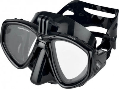 Seac Silicone Diving Mask One Pro Black 0750056