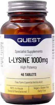 Quest L-Lysine 1000mg 45 ταμπλέτες