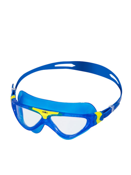 Amila L1004YAF Schwimmbrillen Erwachsene mit Antibeschlaglinsen Blau