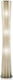 Slamp Bach XXL Floor Lamp H184xW31.5cm. with Socket for Bulb E27 Gold