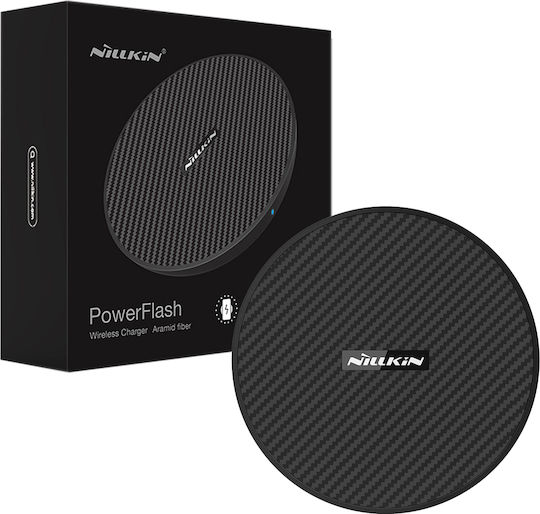 Nillkin Ασύρματος Φορτιστής (Qi Pad) 15W Μαύρος (Powerflash Aramid Fiber)