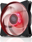 CoolerMaster Silencio FP Case Fan 140mm με Κόκκινο Φωτισμό και Σύνδεση 4-Pin PWM