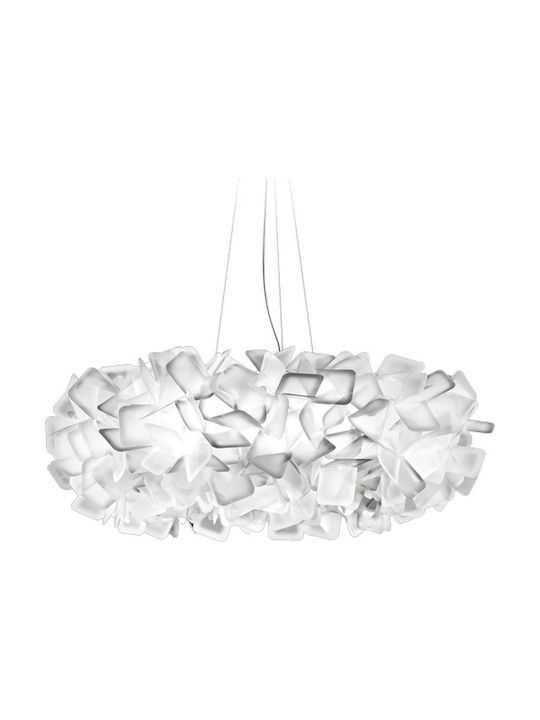 Slamp Clizia Suspension L Hängend Federung für 4 Lampen E27 Weiß CLISL00WHT01T00000EU