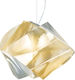 Slamp Gemmy Prisma Suspension Pendant Light Suspension for Socket E27 Gold GEMSM00PRG01T00000EU