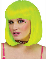 Carnival Wig Straight Green Φωσφοριζέ