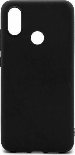 iNOS Back Cover Σιλικόνης Μαύρο (Redmi Note 6 Pro)