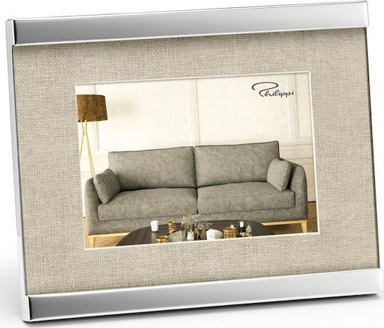 Philippi Rama Foto Din Material Textil Cu Ramă Argintie