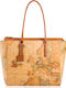 Women's Bag Shopper Shoulder Beige