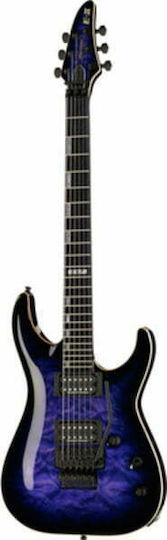 ESP E-II Horizon FR Elektrische Gitarre Stratocaster mit HH Tonabnehmerkonfiguration Blue mit Tasche