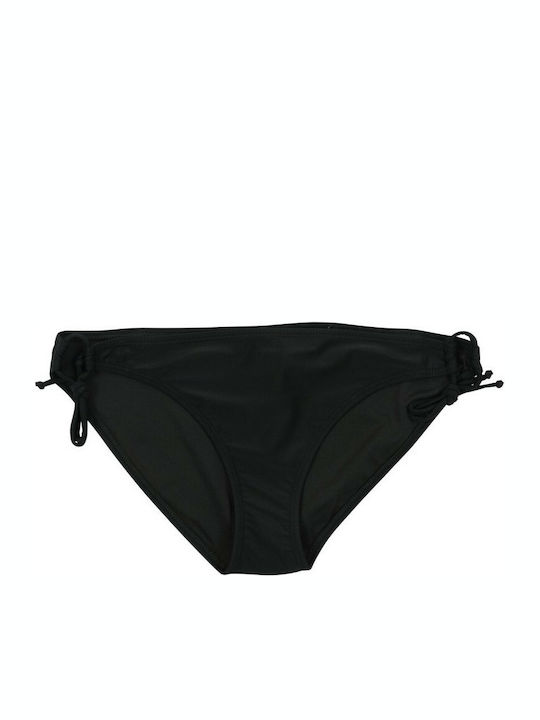 Superdry Sport Tie Bikini Slip με Κορδονάκια Μαύρο