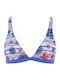 Desigual Triangle Bikini Top Elie Multicolour Floral