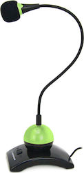 Esperanza 3.5mm Microphone ΕΒ130G Desktop In Green Colour